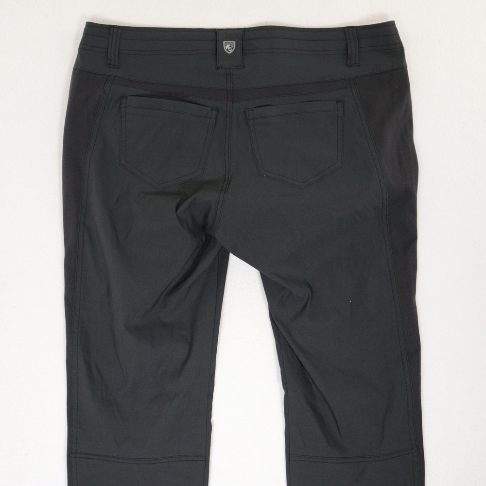 KUHL Voyagr Pants Performance Hiking Black Nylon Travel Women 12 EUC Style 6296 - Picture 3 of 10